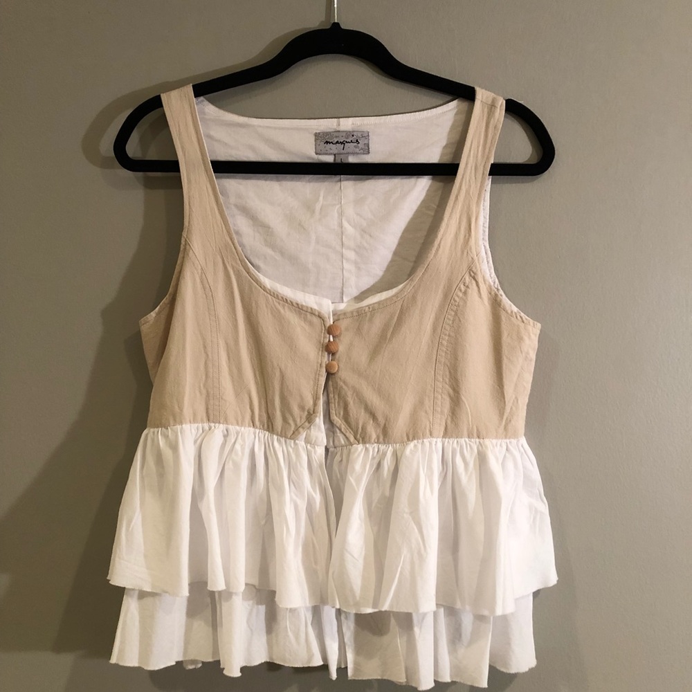 Manquis // White Linen Cotton Blouse